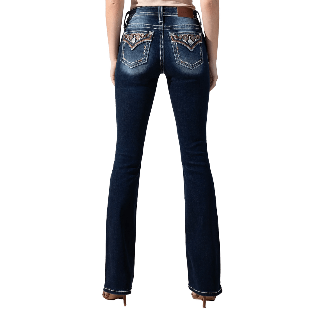 Miss Me Women's Miss Me Boot Cut Blue Jeans