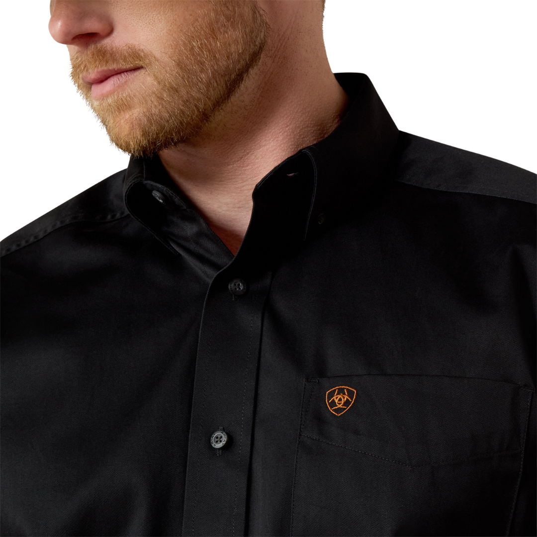 Ariat Men's Twill Button Down Western Black Shirt