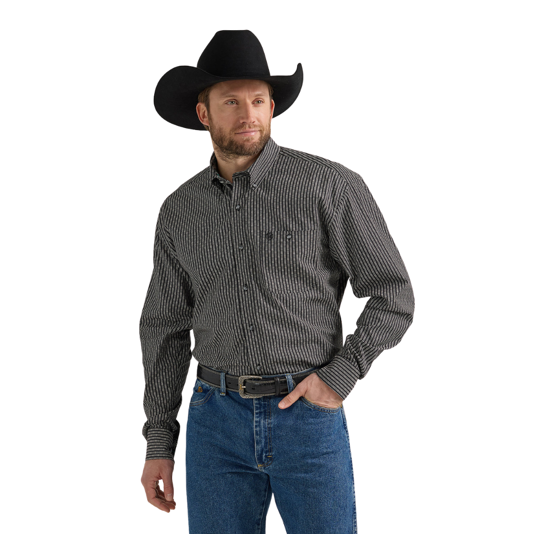 Wrangler Men's George Strait Black Shirt