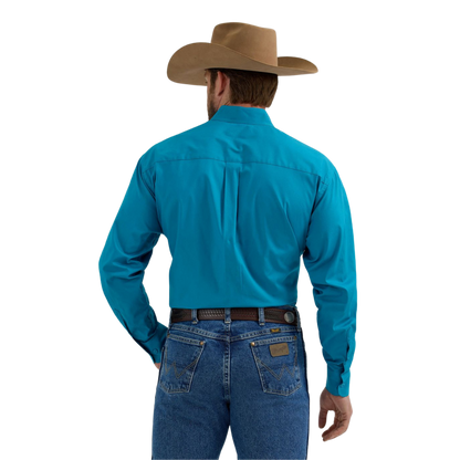 Wrangler Men's George Strait Turquoise Shirt