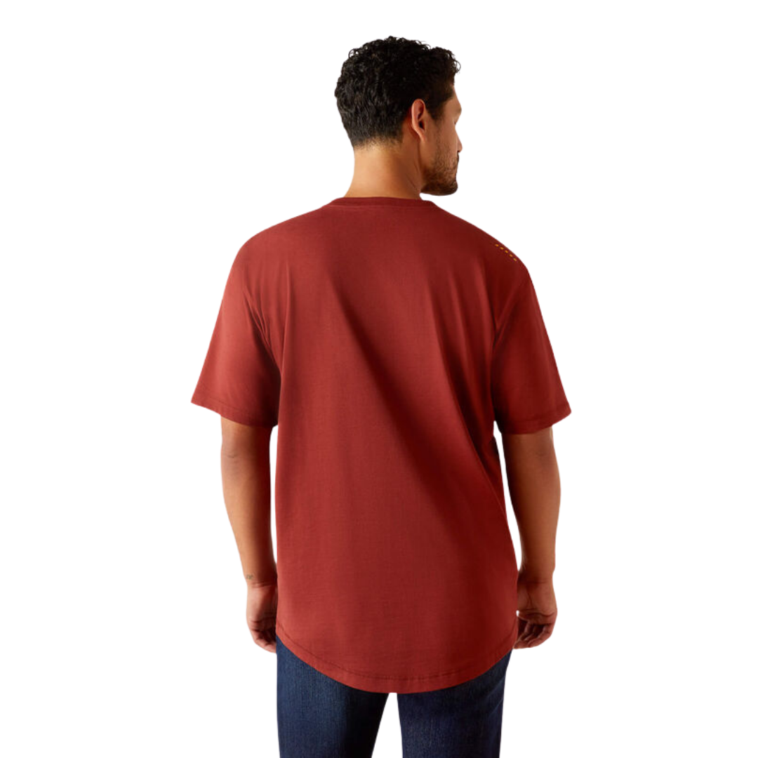 Ariat Men's Rebar Workman Firebrick Red T-Shirt