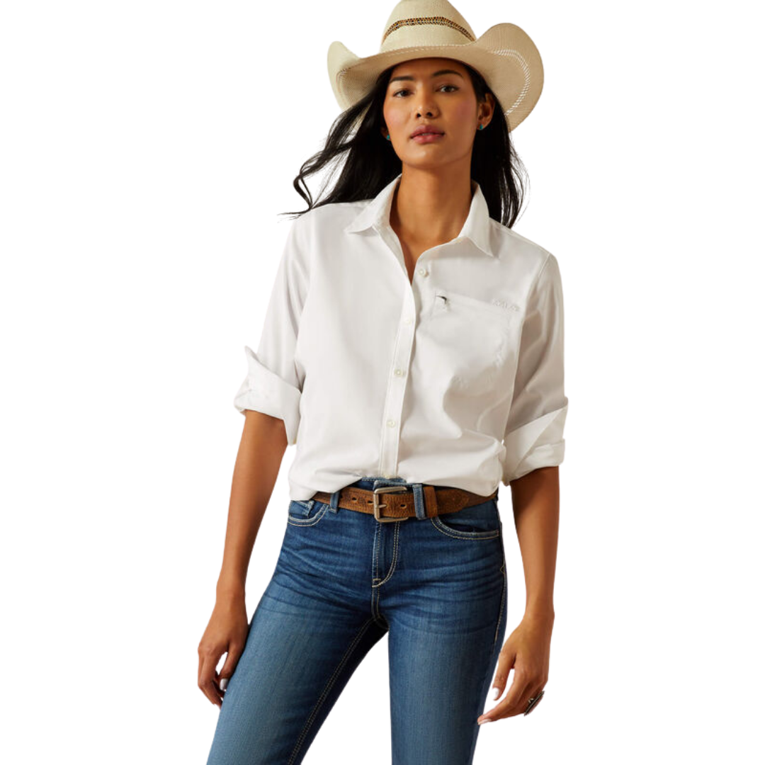 Ariat Women's VentTEK Stretch White Shirt