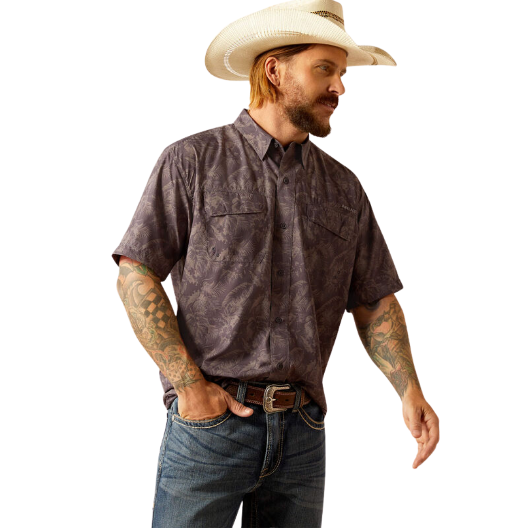 Ariat Men's VentTEK Outbound Classic Fit Shirt Nine Iron