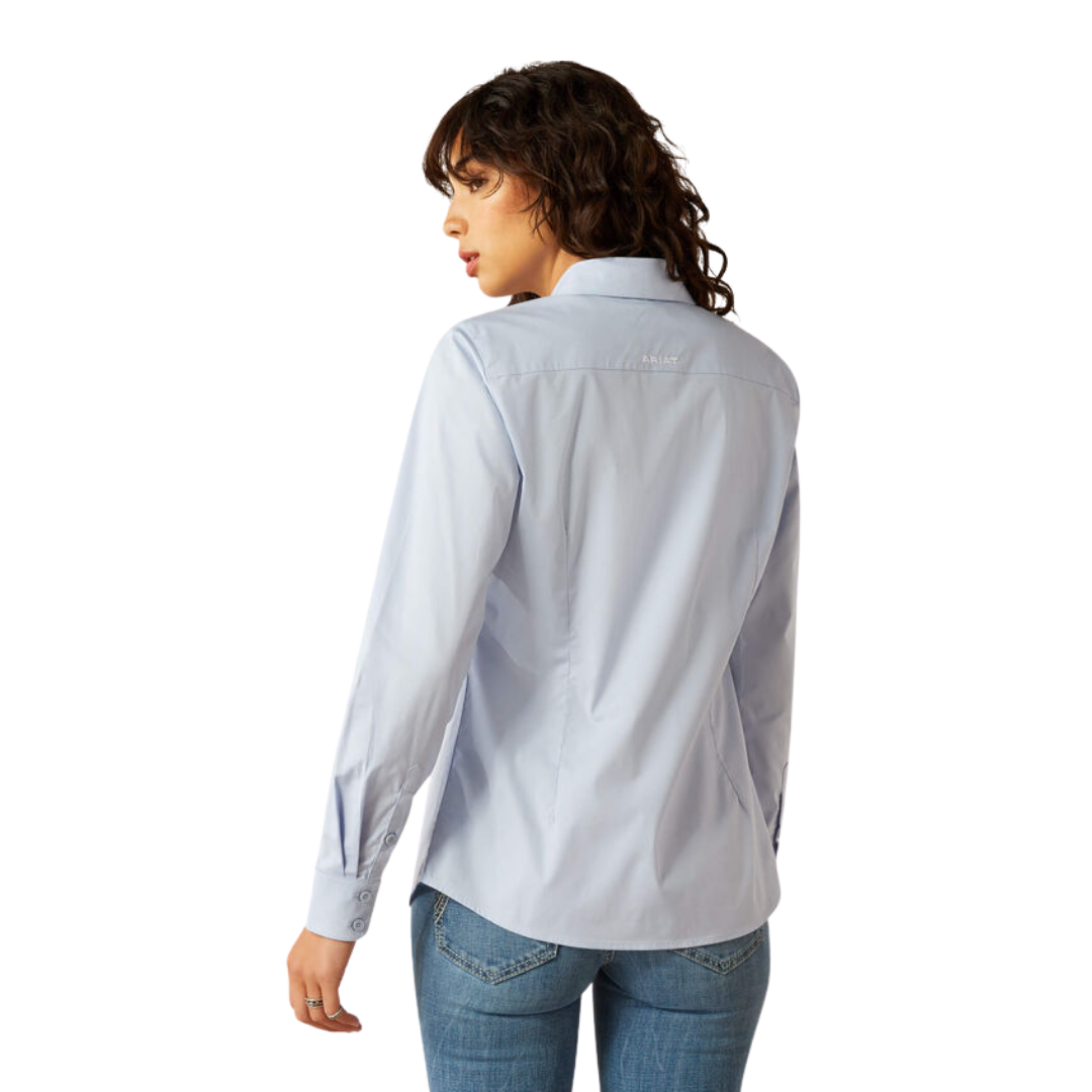 Ariat Women's Team Kirby Stretch Shirt Kentucky Blue Shirt