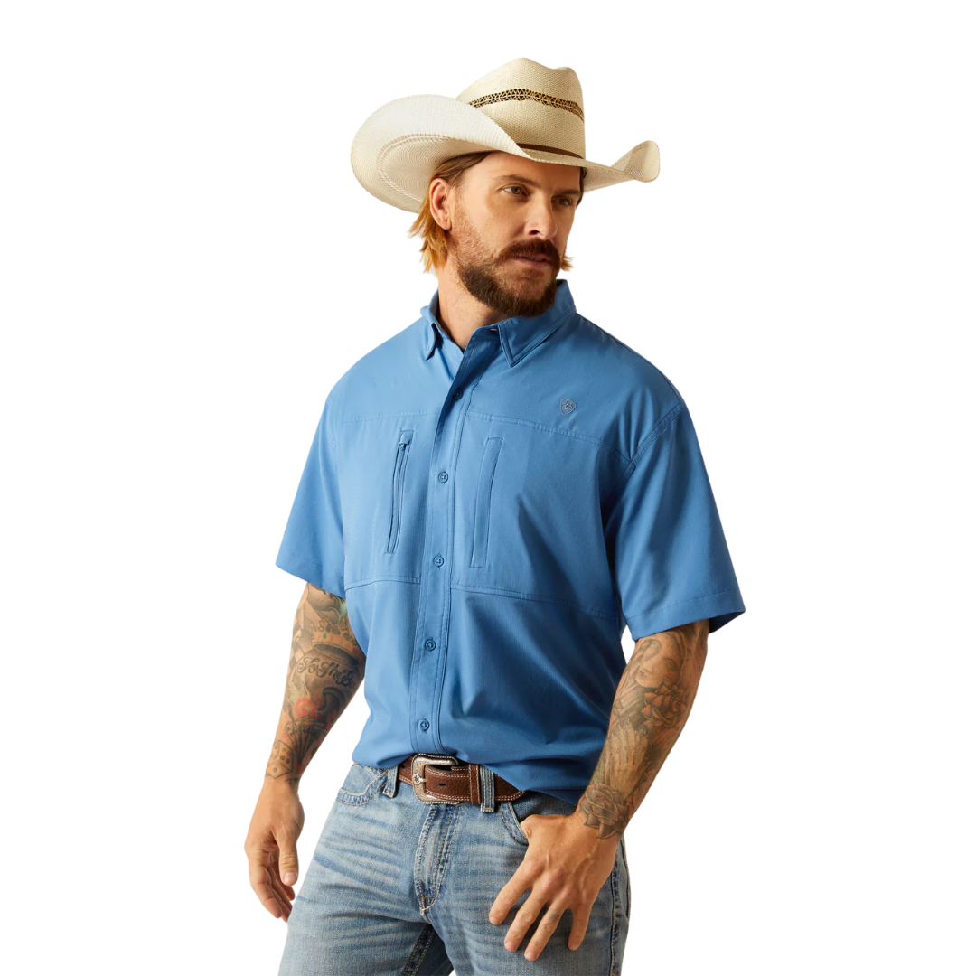 Ariat Men's VentTEK Classic Fit Sapphire Short Sleeve Shirt