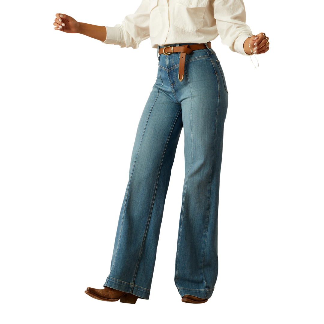 Ariat Women's Ultra High Rise Sloane Jean Blue Denim