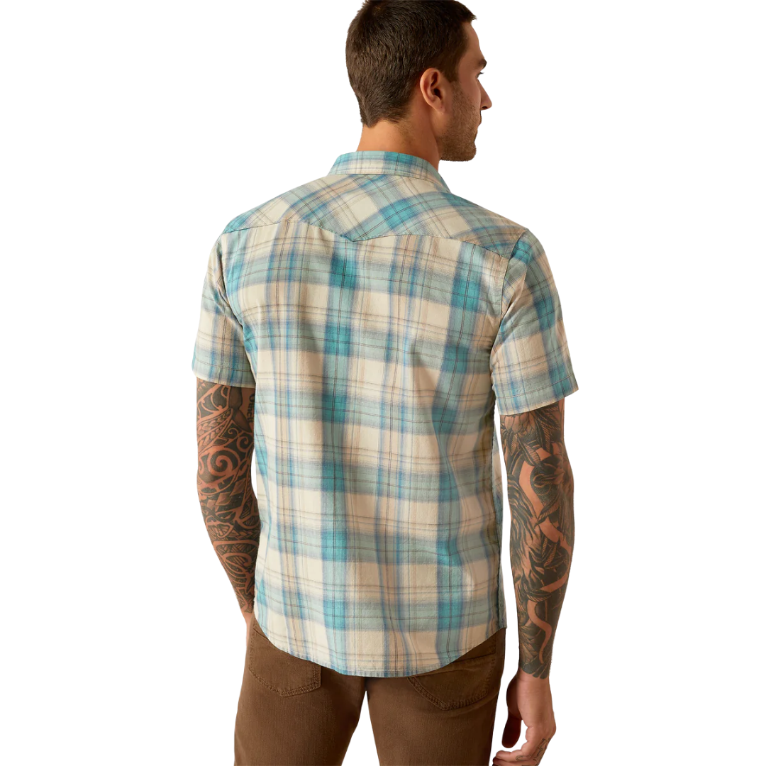 Ariat Men's Howland Retro Shirt Blue Casual Shirt