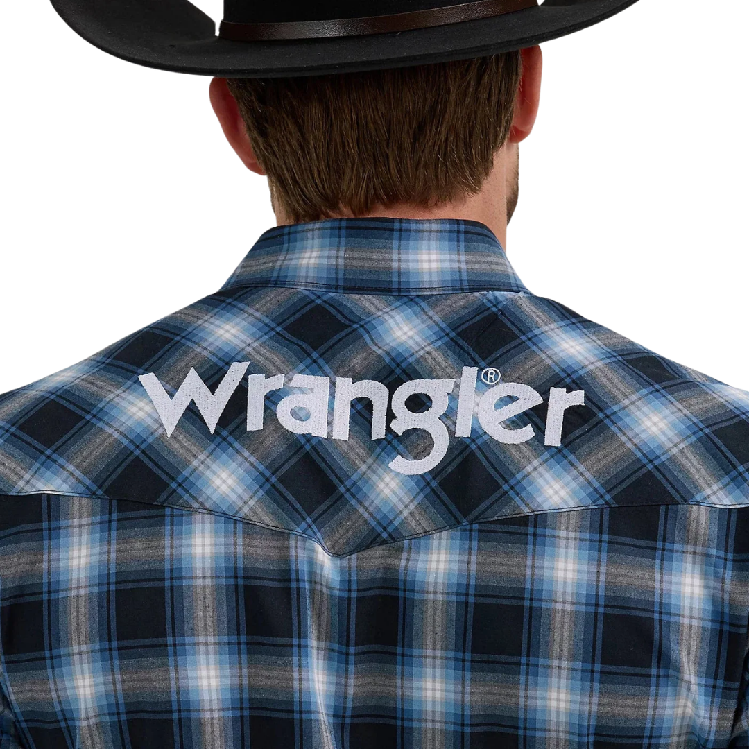 Wrangler Men's Plaid Black Shirt