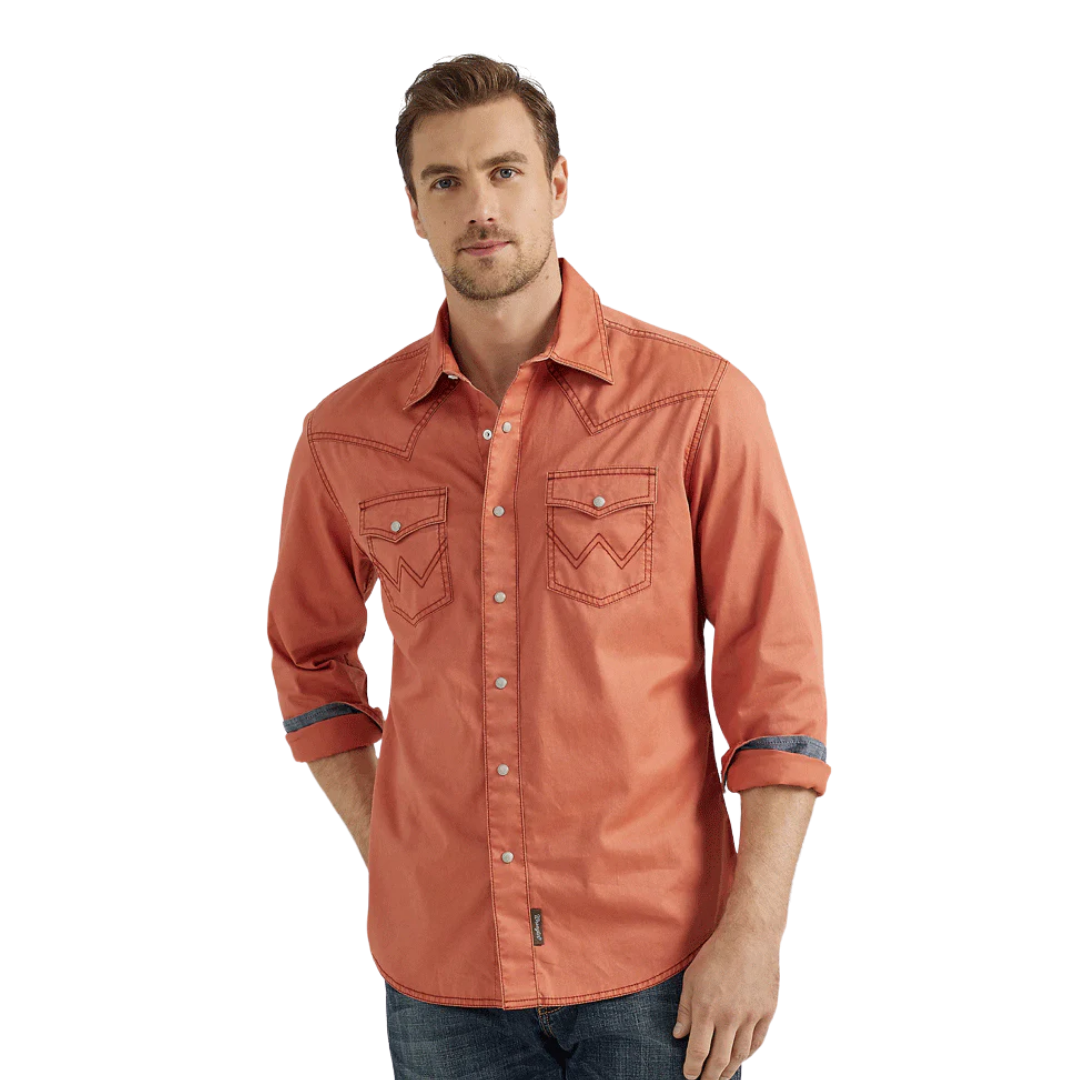 Wrangler Men's Retro Premium Rust Shirt