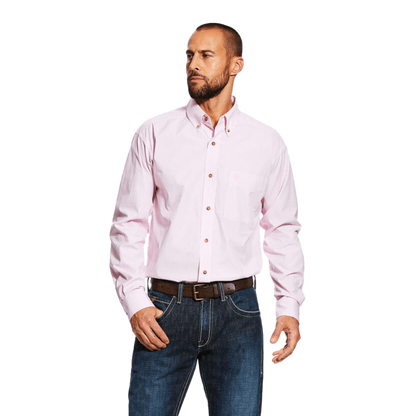 Ariat Pro Series Long Sleeve Moisture-Wicking Mini Stripe Shirt - Big