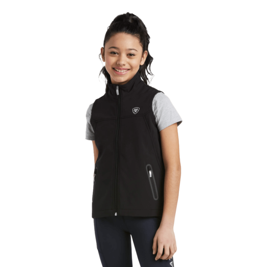 Ariat Youth New Team Black Softshell Vest