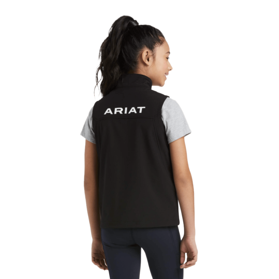 Ariat Youth New Team Black Softshell Vest
