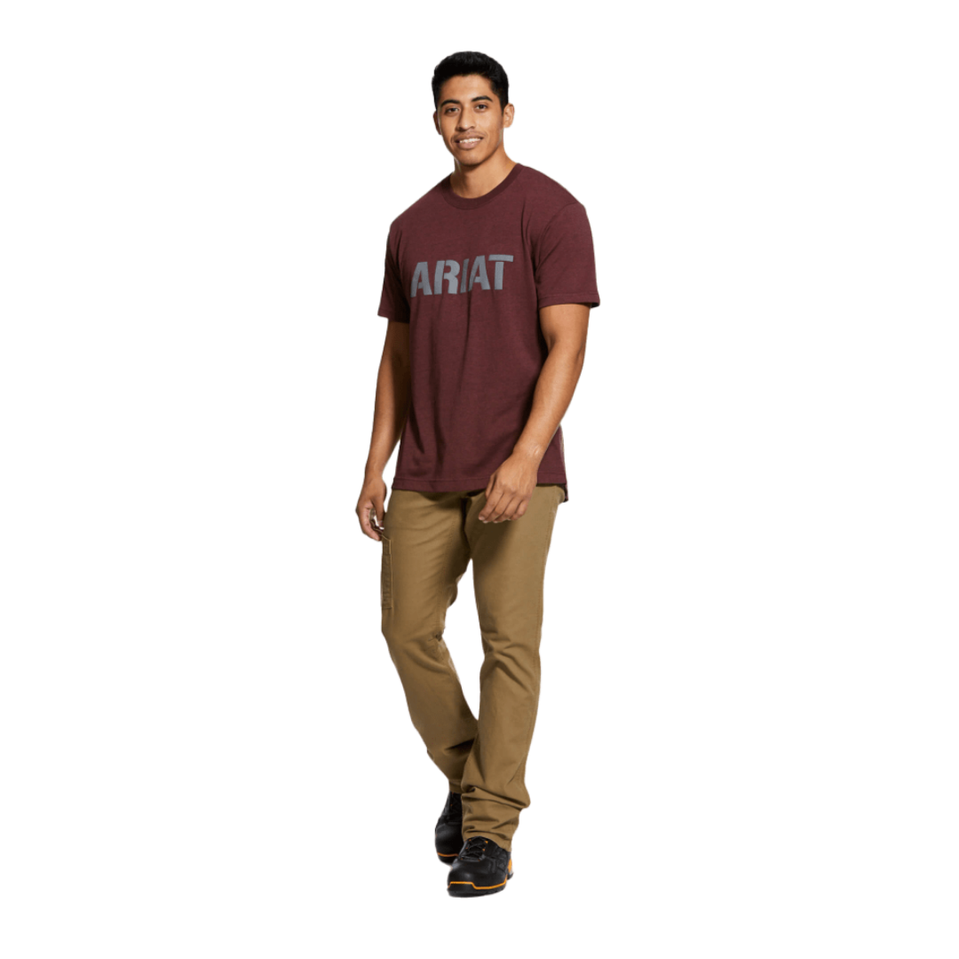 Ariat Men's Rebar Cotton Strong Red Tee Shirt