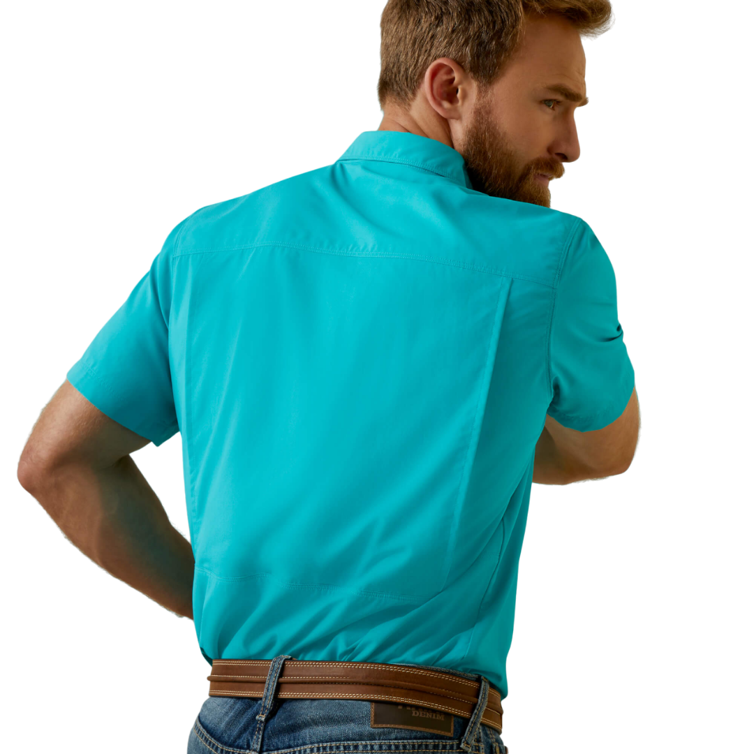 Ariat Men's Aqua Crush Outbound Turquoise Shirt