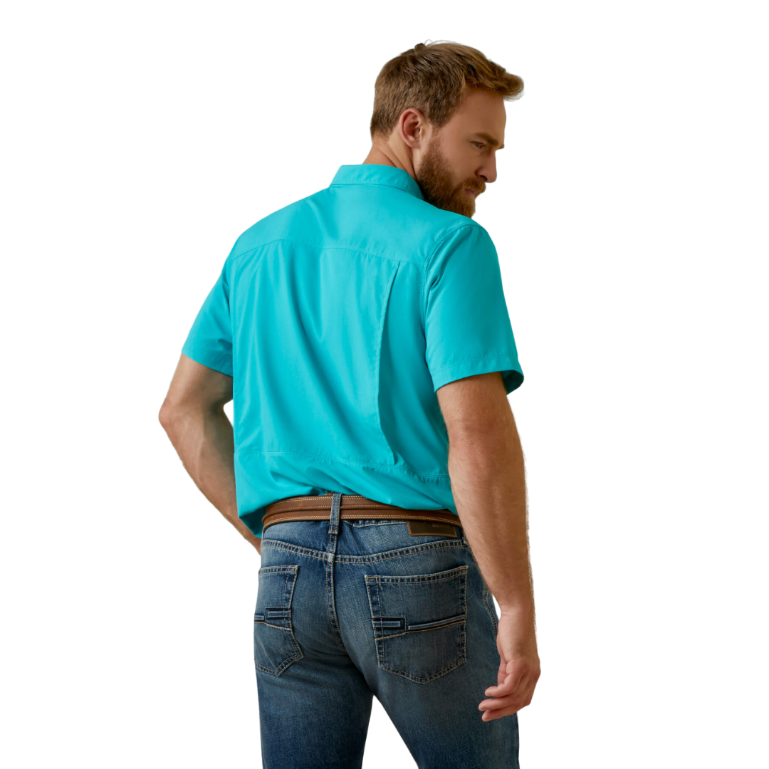 Ariat Men's Aqua Crush Outbound Turquoise Shirt