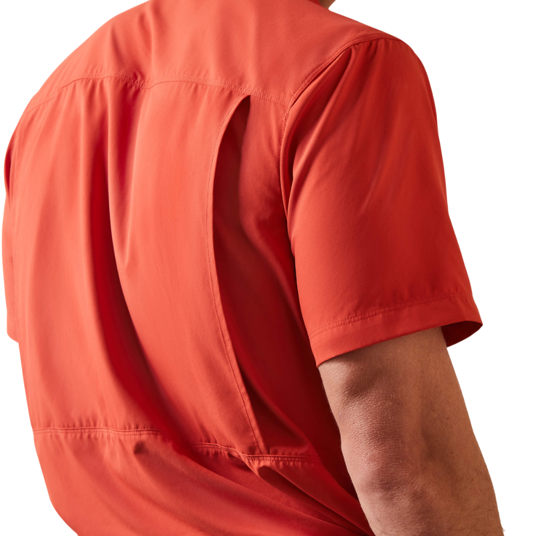 Ariat Men's Strike Here Outbound Orange Shirt
