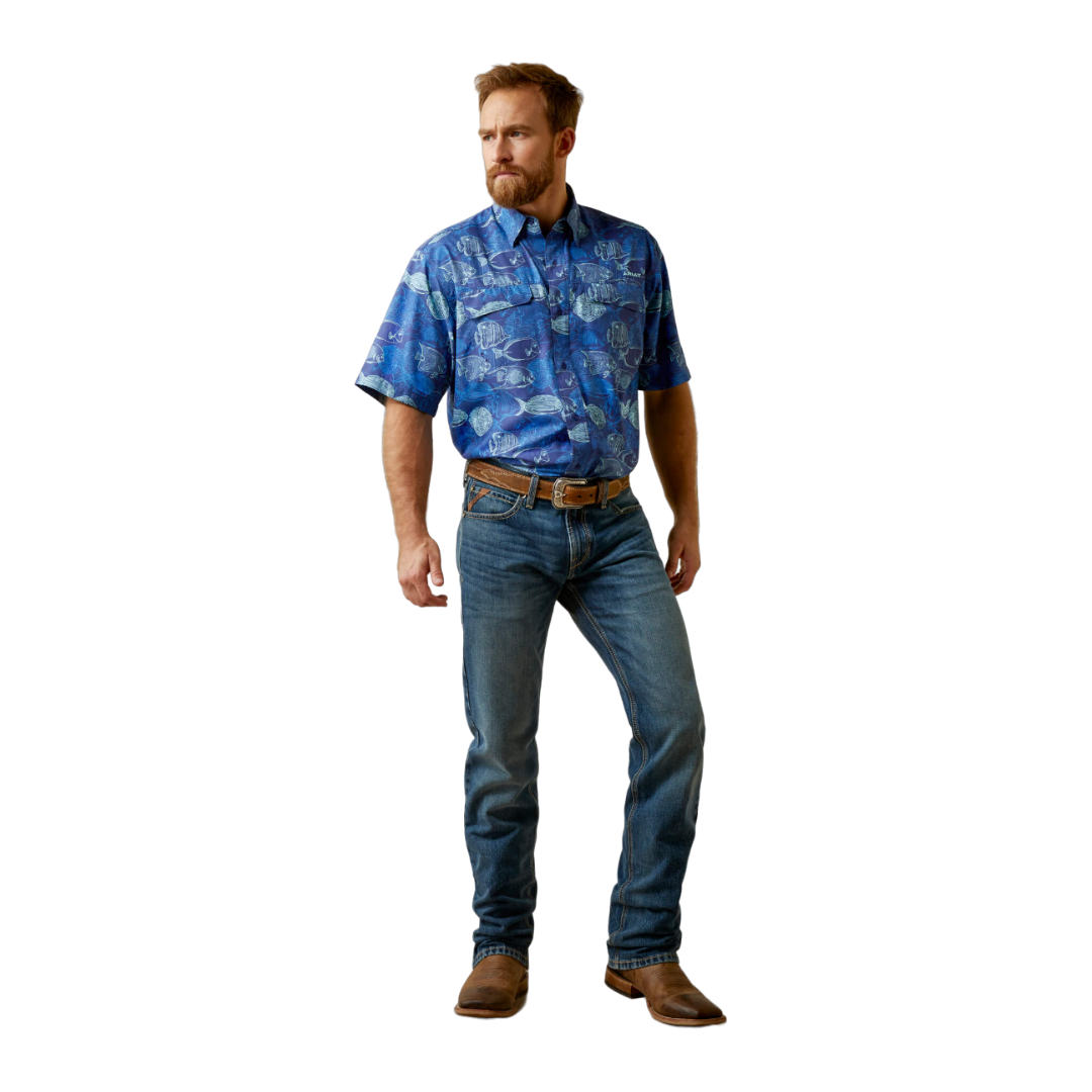 Ariat Men's Skyfall Outbound Classic Blue Shirt
