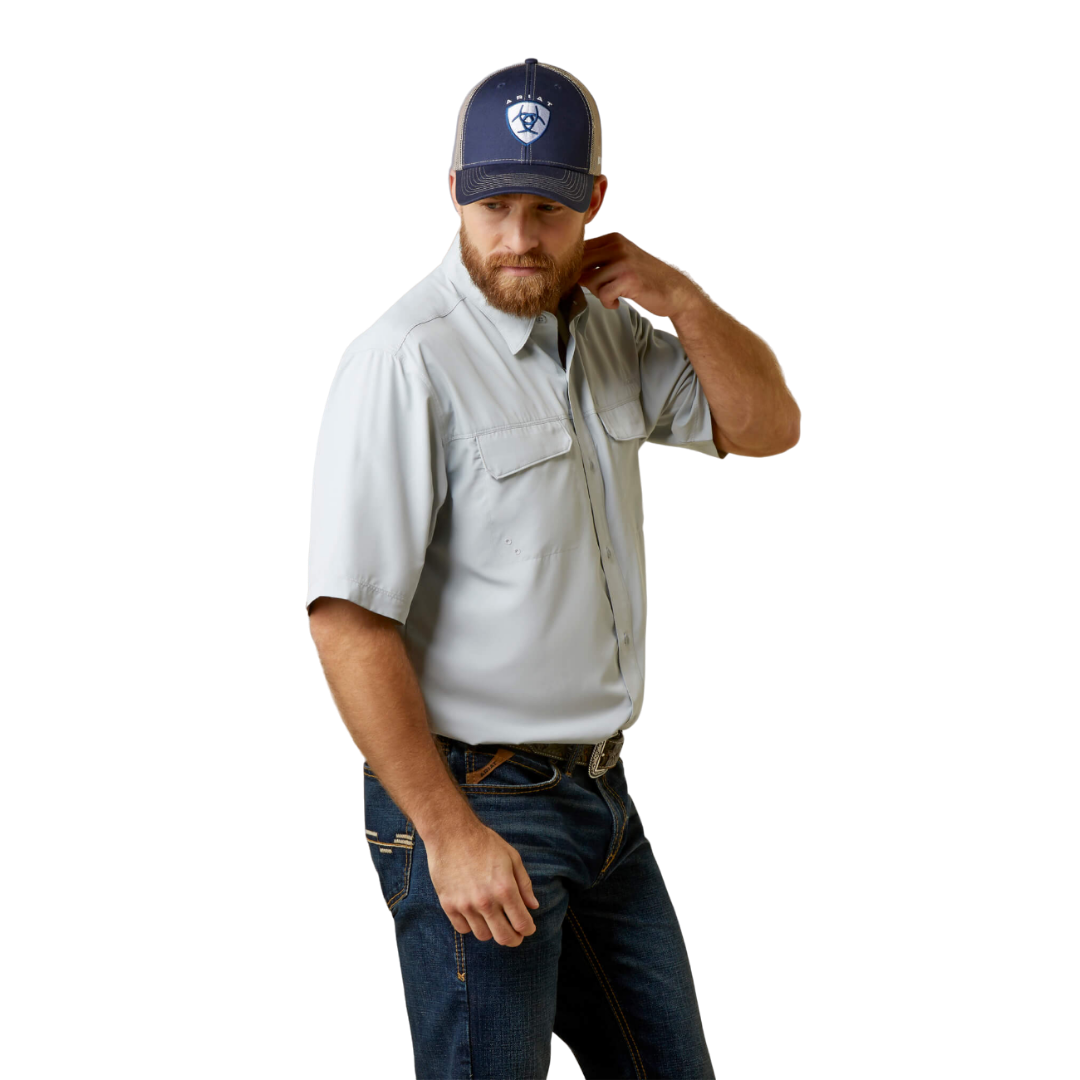 Ariat Men's Pearl Outbound Classic Fit Blue Shirt