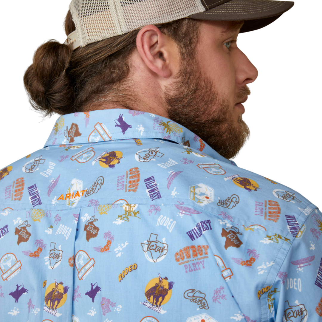 Ariat Men's Mauricio Classic Blue Shirt