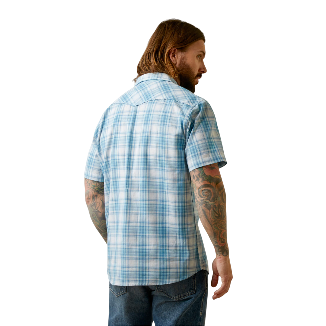 Ariat Men's Hanniston Retro Fit Blue Shirt
