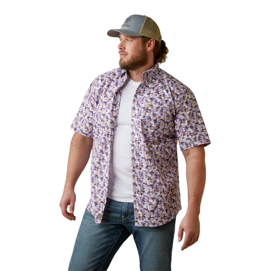Ariat Men's Maximilian Classic Purple Shirt