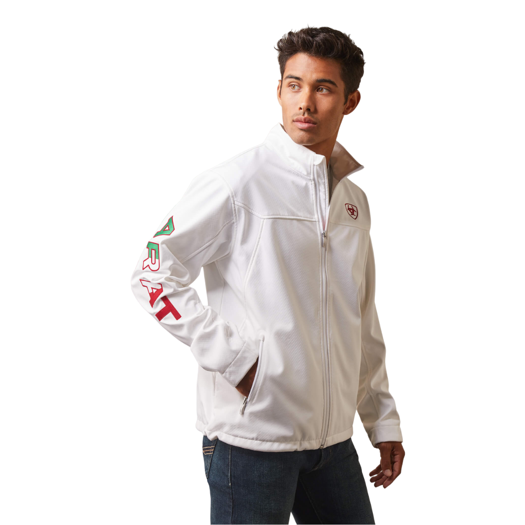 Ariat Men's Classic Softshell Mexico White Jacket