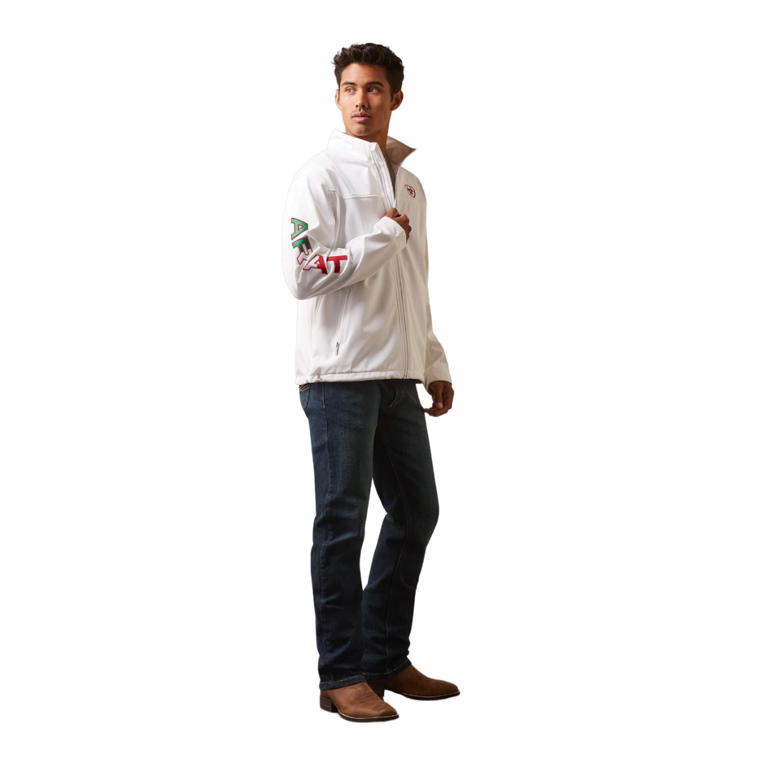Ariat Men's Classic Softshell Mexico White Jacket