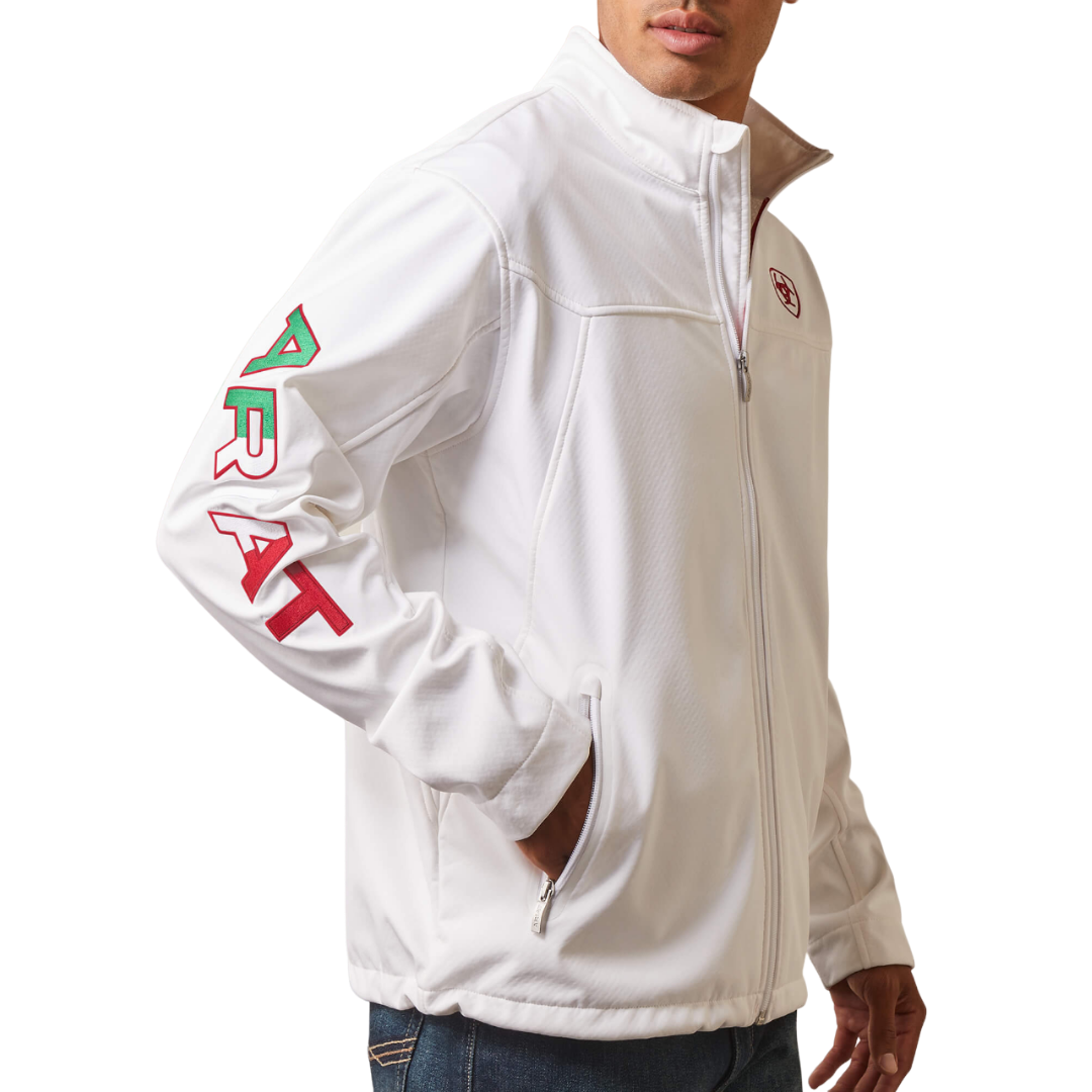 Ariat Men's Classic Softshell Mexico White Jacket