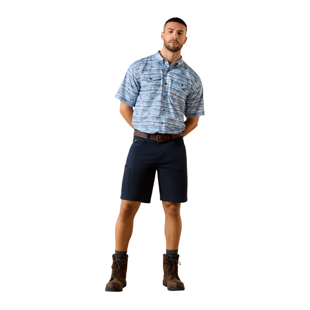 Ariat Men's Rebar Made Tough Blue Shirt