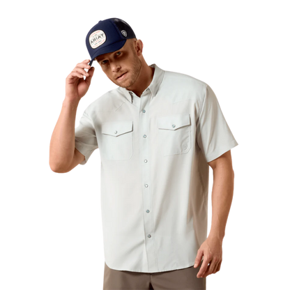 Ariat Men's Western VentTEK Aqua Heather Shirt