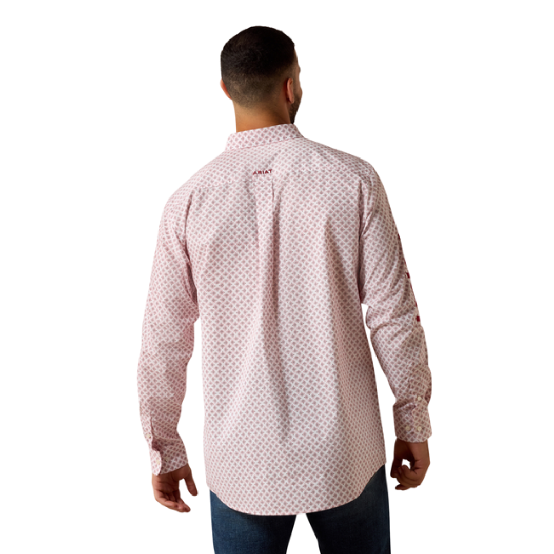 Ariat Men's Team Donovan Fitted White Shirt