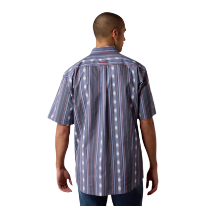 Ariat Men's Berke Classic Fit Evening Blue Shirt