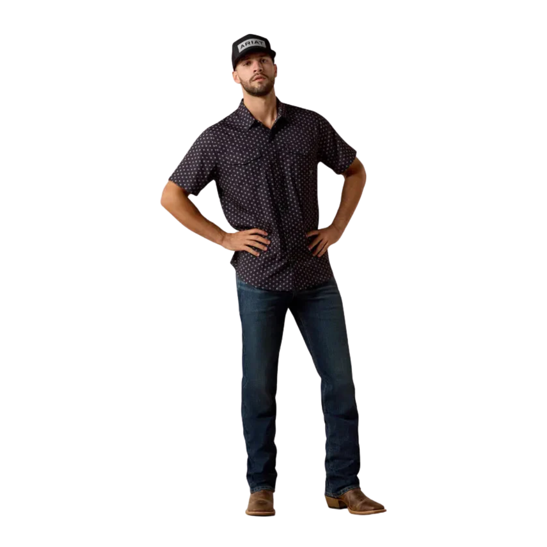Ariat Men's Western VentTEK Snap Black Shirt