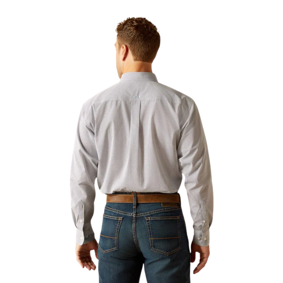 Ariat Men's Wrinkle Free Wes Classic Fit Peacoat Shirt - XS