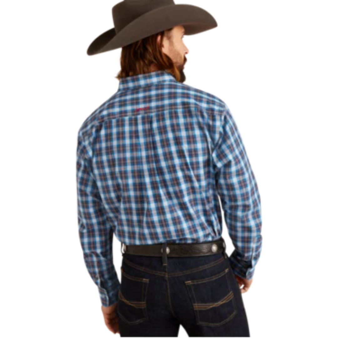 Ariat Men's Pro Classic Fit Parrin Blue Shirt