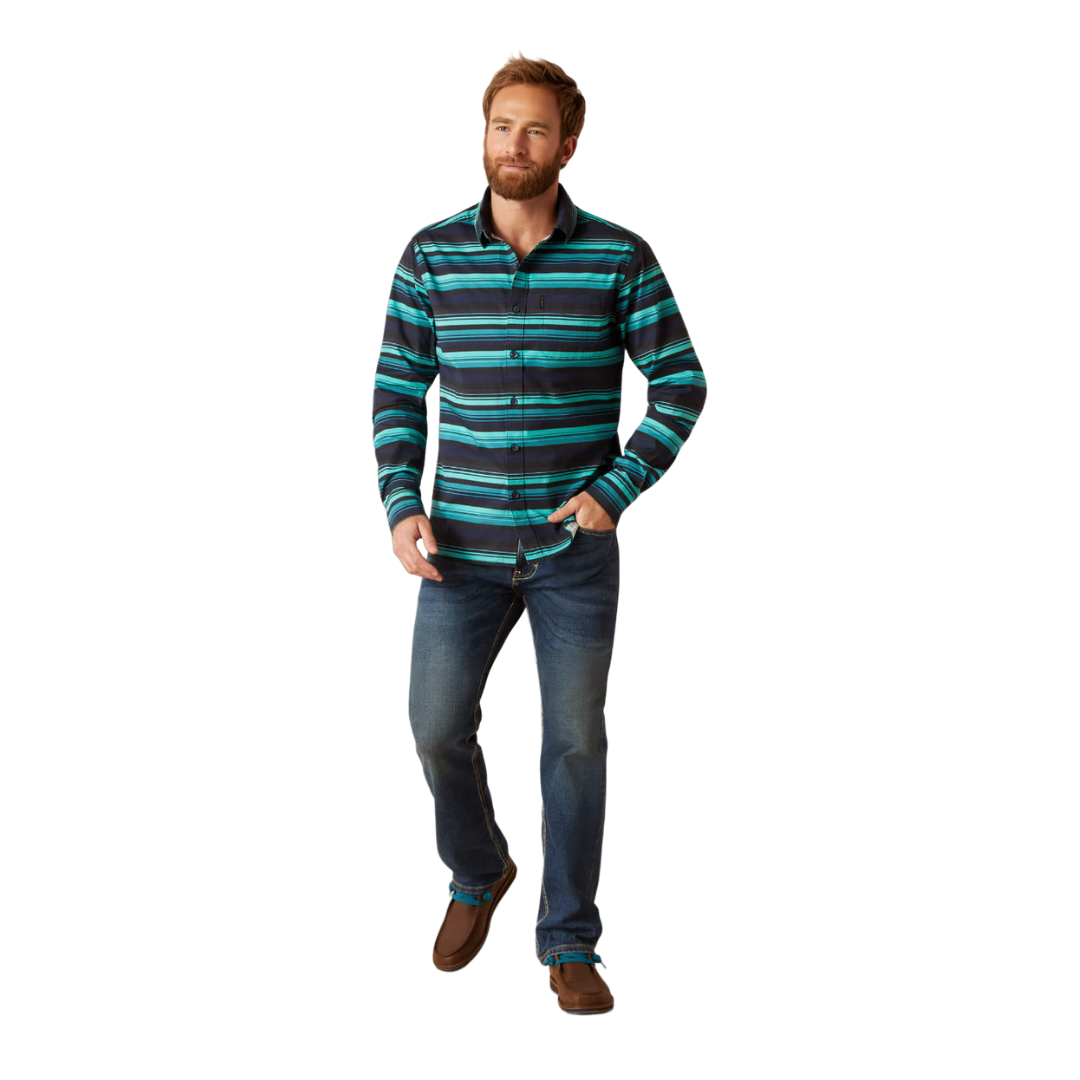 Ariat Men's Montgomery Stretch Modern Blue Shirt