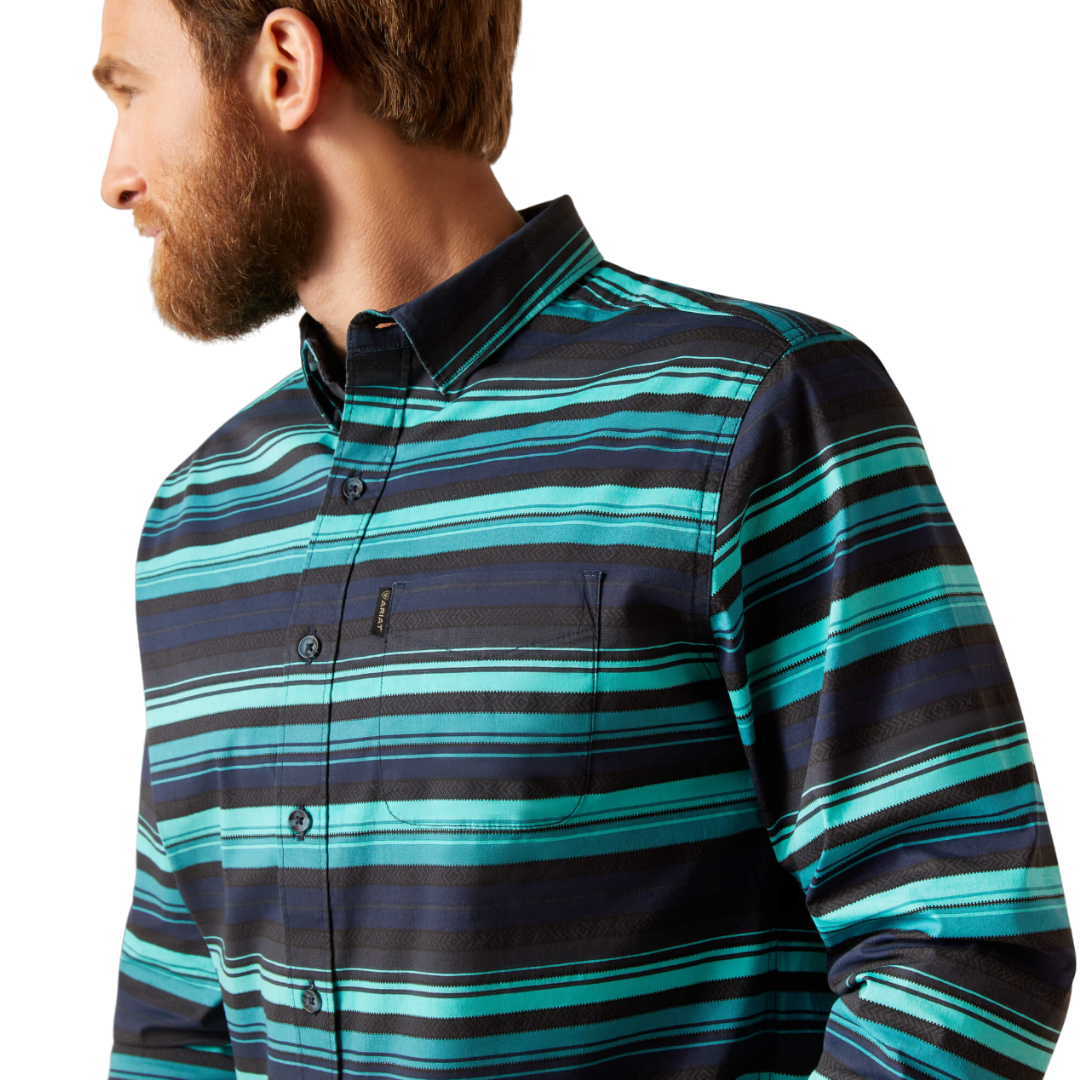 Ariat Men's Montgomery Stretch Modern Blue Shirt