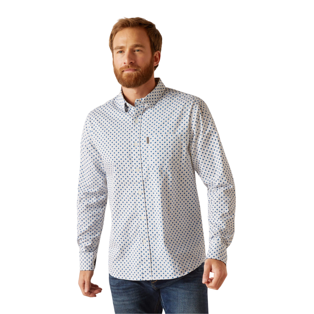 Ariat Men's Mac Stretch Modern White Shirt