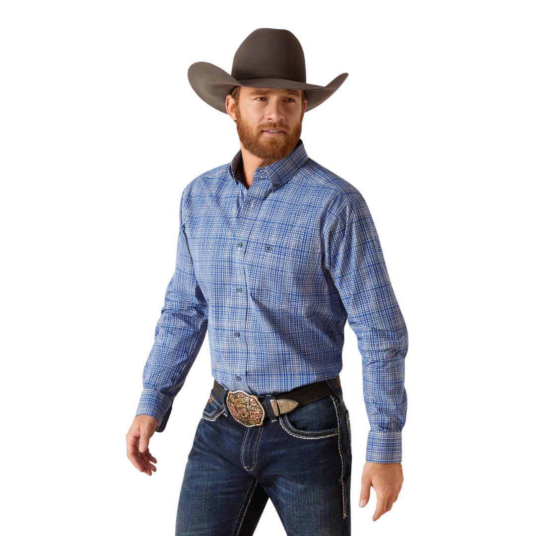 Ariat Men's Pro Series Pitt Blue Shirt