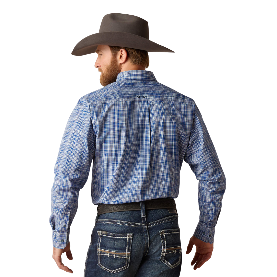 Ariat Men's Pro Series Pitt Blue Shirt