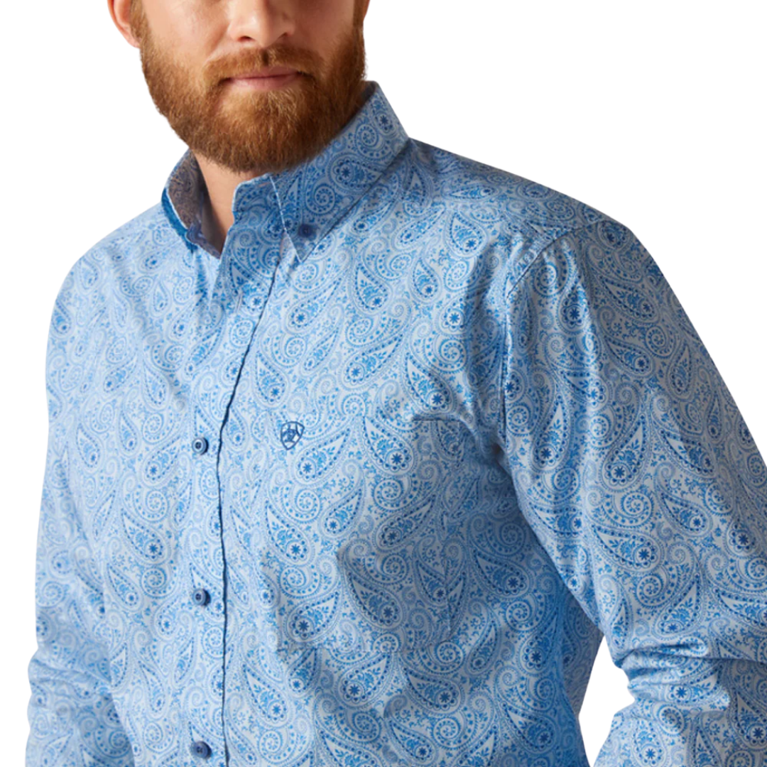 Ariat Men's Phineas Shades Blue Shirt