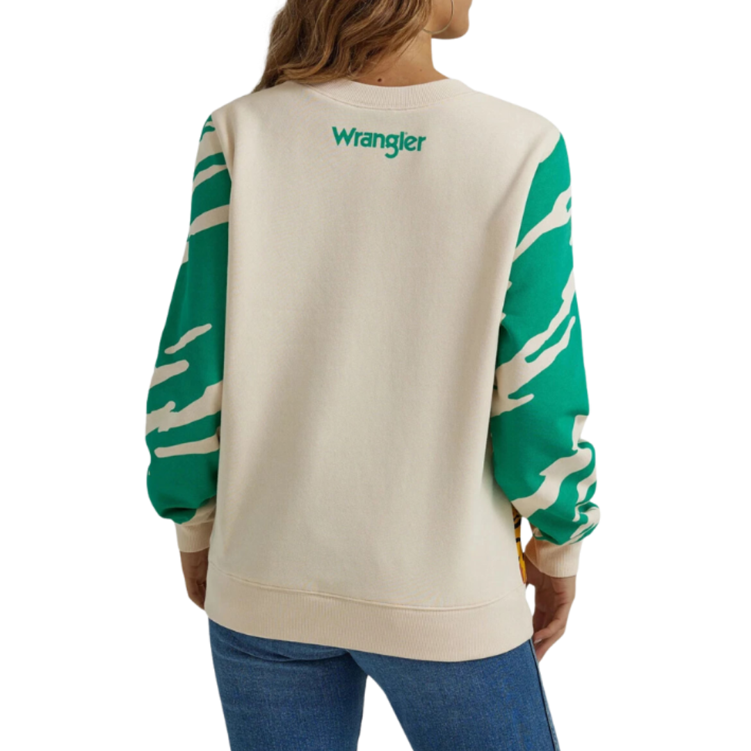 Wrangler Women's Retro Cream MultiColor Sweatshirt