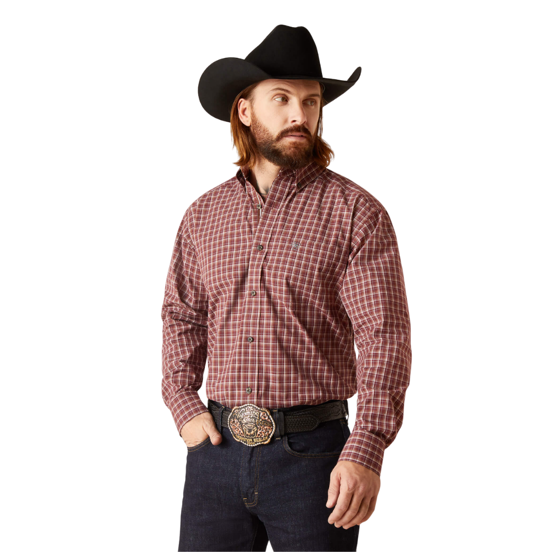 Ariat Men's Pro Series Nicco Classic Red Shirt