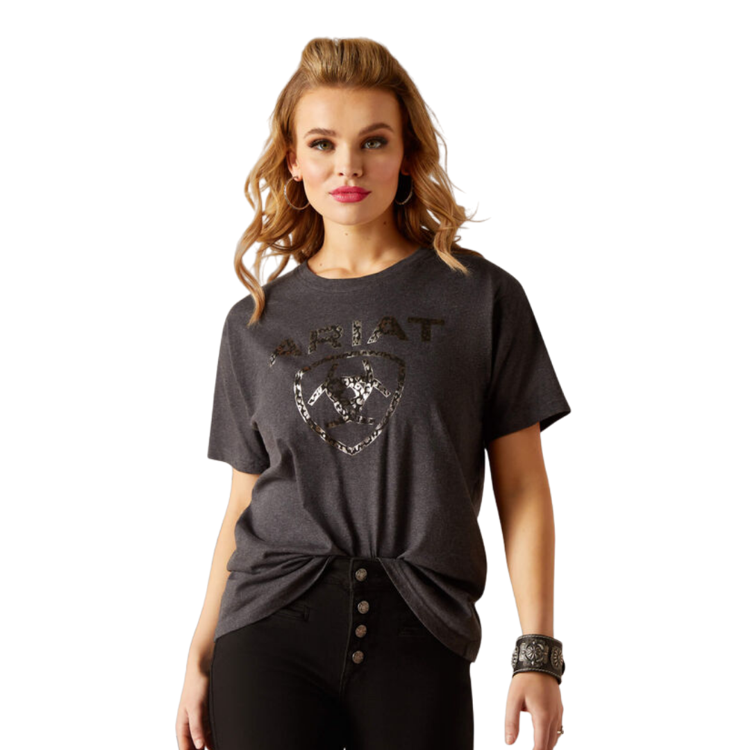 Ariat Women's Shield Heather Grey Shirt