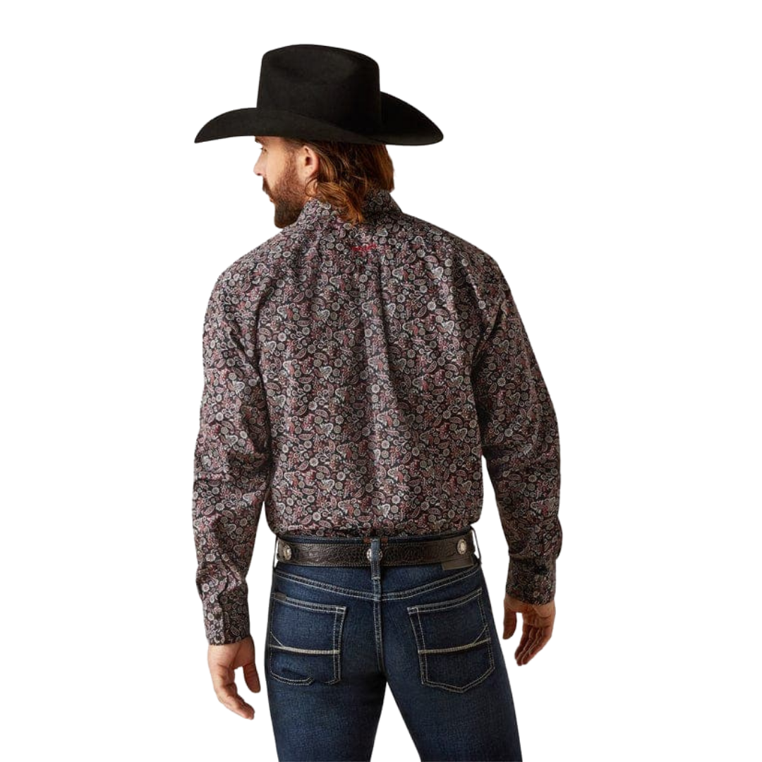 Ariat Men's Noor Black Classic Fit Multicolor Shirt