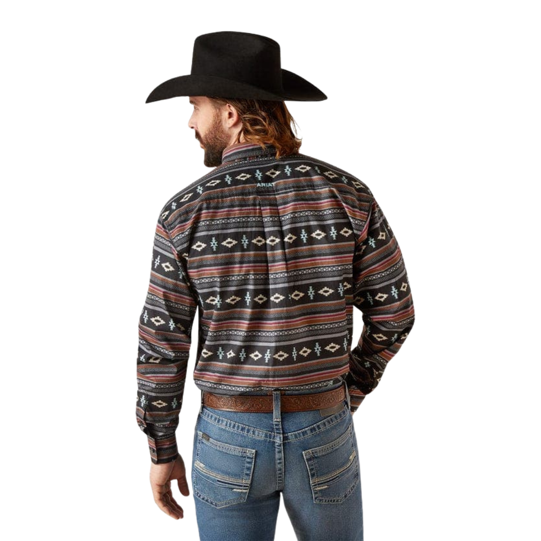 Ariat Men's Noland Black Classic Multicolor Shirt