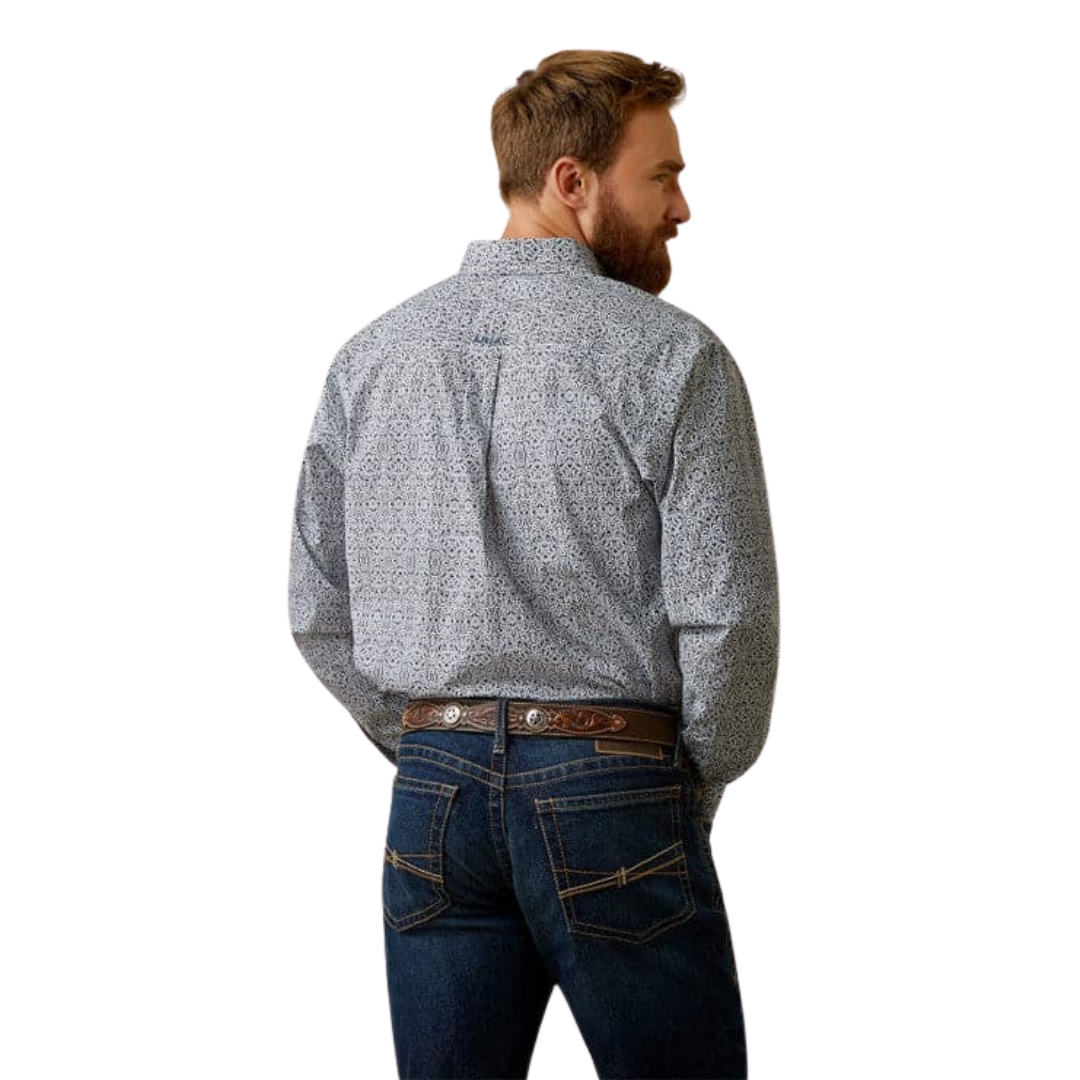 Ariat Men's Long Sleeve Button Grey Shirt