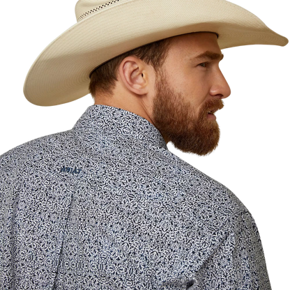 Ariat Men’s Classic Fit Long Sleeve Grey Shirt