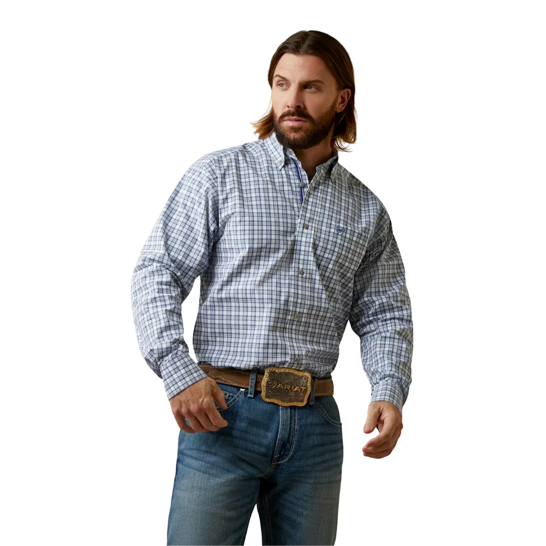 Ariat Men's Othman Blue & White Shirt