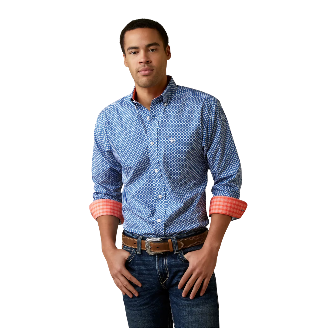 Ariat Men's Wrinkle Blue Shirt